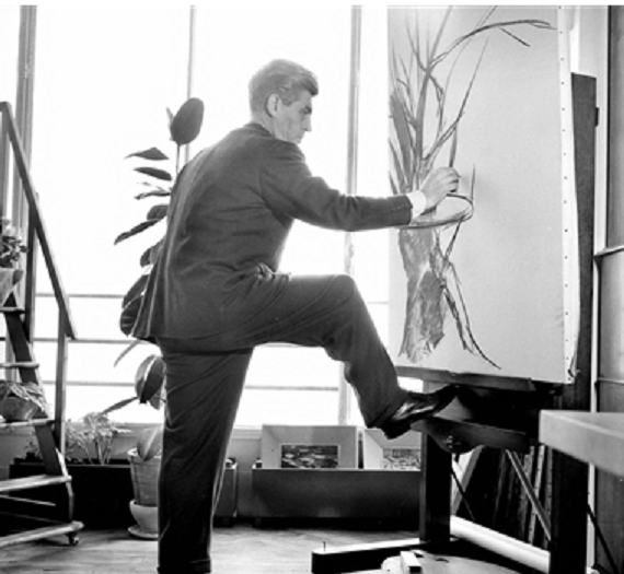 Georges W. dans son atelier 1957