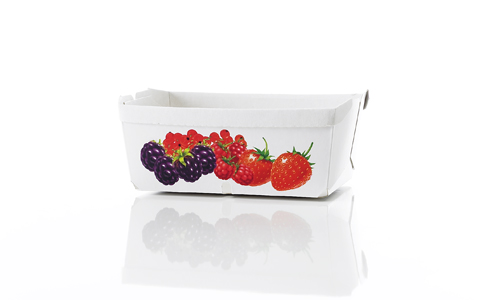 Trays, conical trays printed with coating - Our trays, also called cardboard trays, are ideal advertising media for fruit, vegetable and meat products. Reusable, recyclable & microwaveable from RATTPACK®