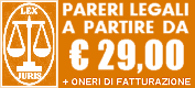Parere Legale online gratis - Low Cost 29 Euro