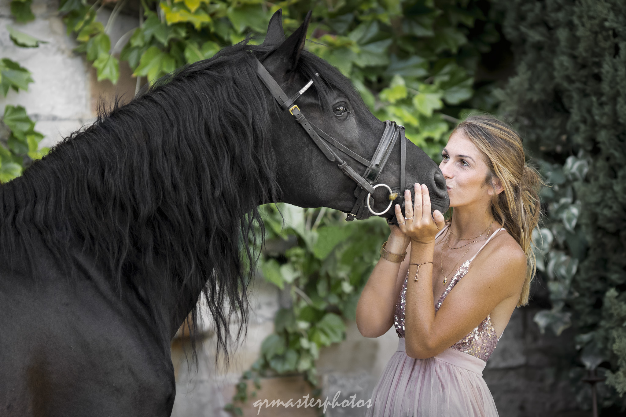 Photographe equin portrait cheval maitresse
