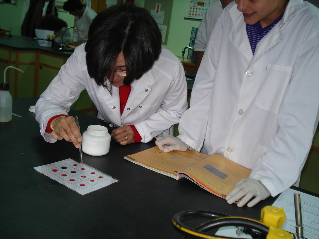 At the lab with Chemistry... 2008/2009