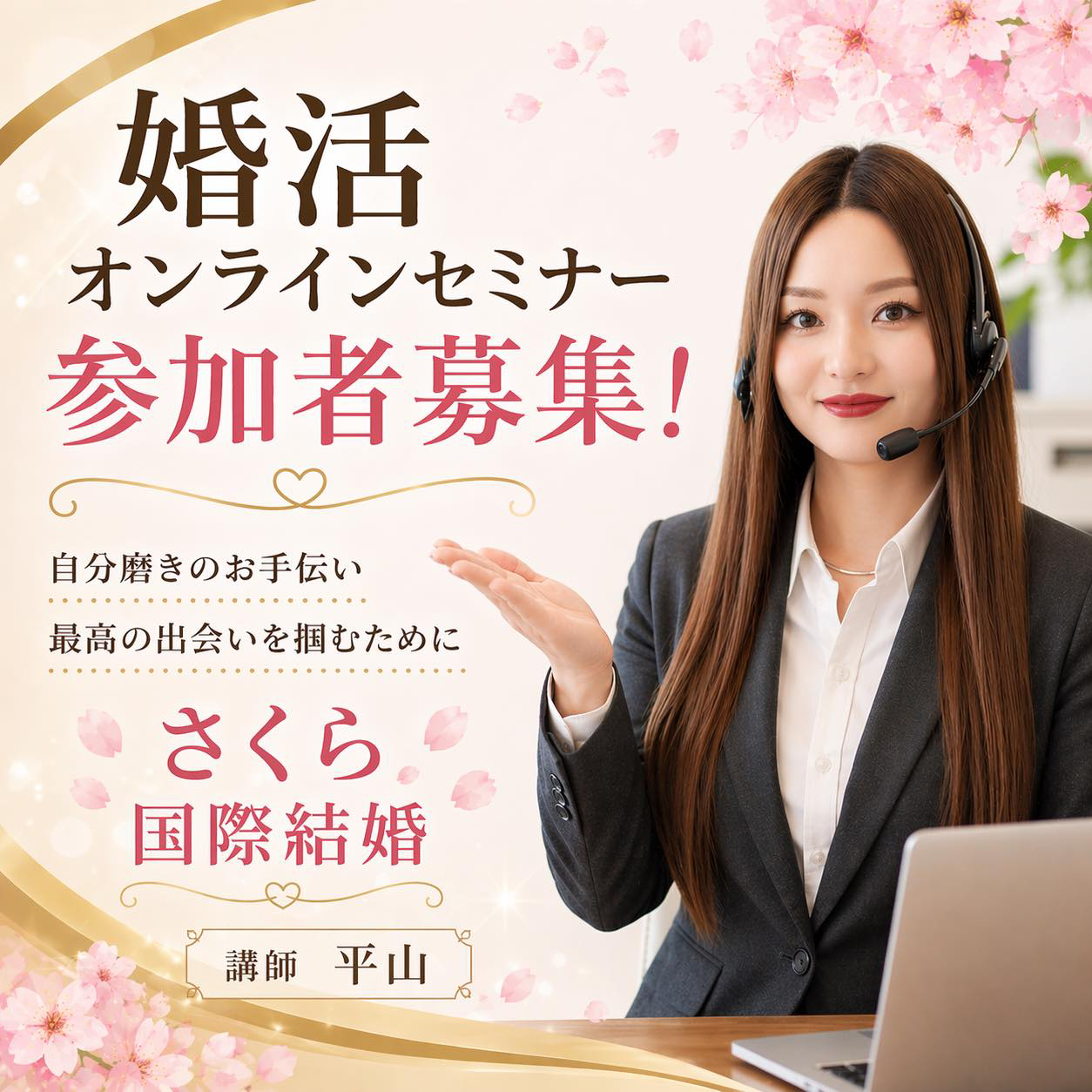 国際結婚のお見合い前に質問準備を行うさくら国際結婚の婚活サポート画像