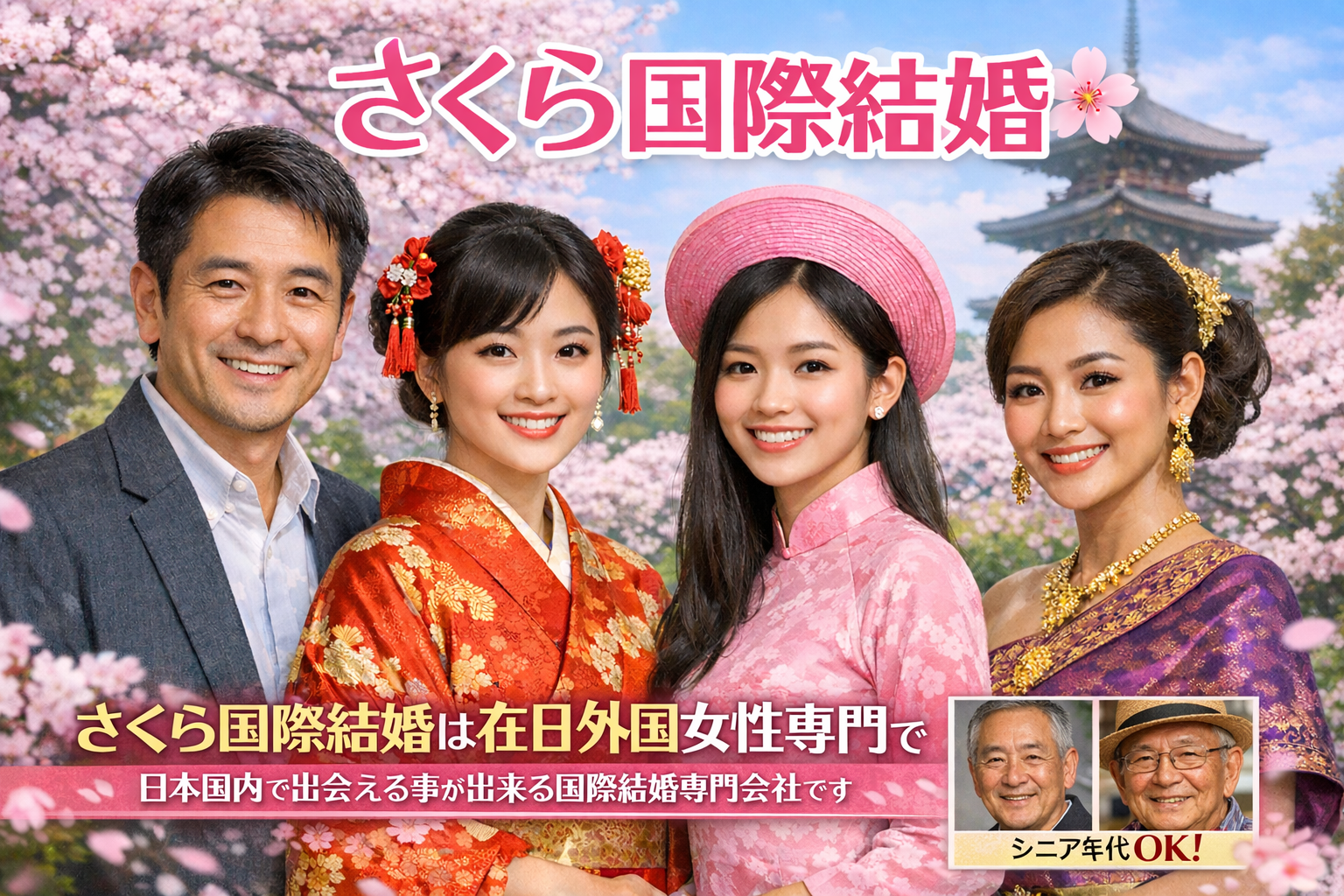【在日外国人との国際結婚】日本で出会い、日本で家族になる｜さくら国際結婚の想い