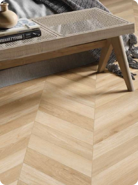 Houtlook tegelvloer