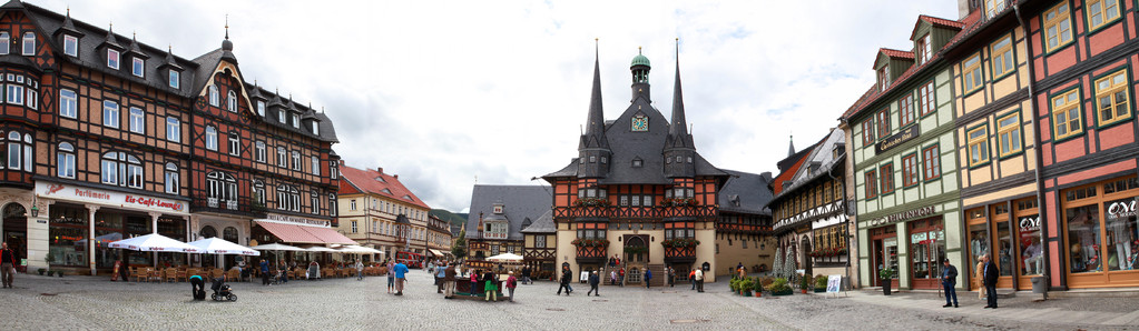 Hotel de ville de Wernigerode (Harz - Allemagne) - Vue panoramique
