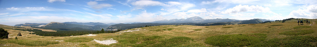 Vue panoramique sur les Hauts Plateaux du Vercors (France) - Vue panoramique
