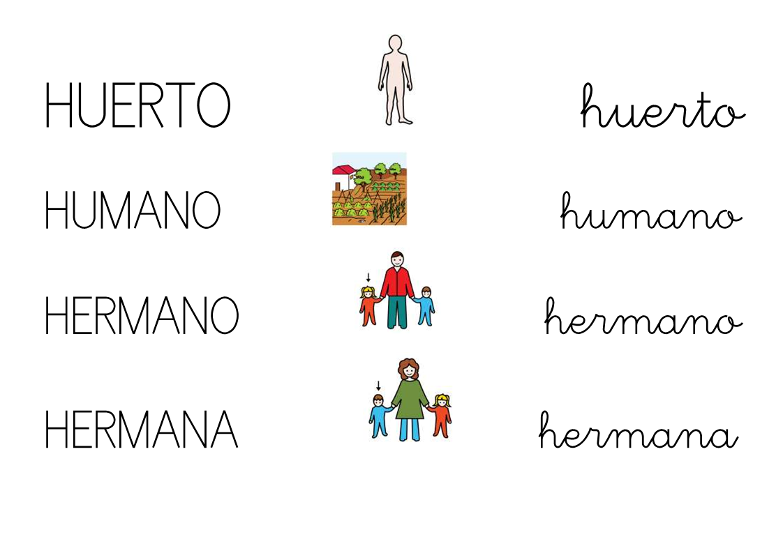 PALABRAS CON H Página web de learningtogetherisfun