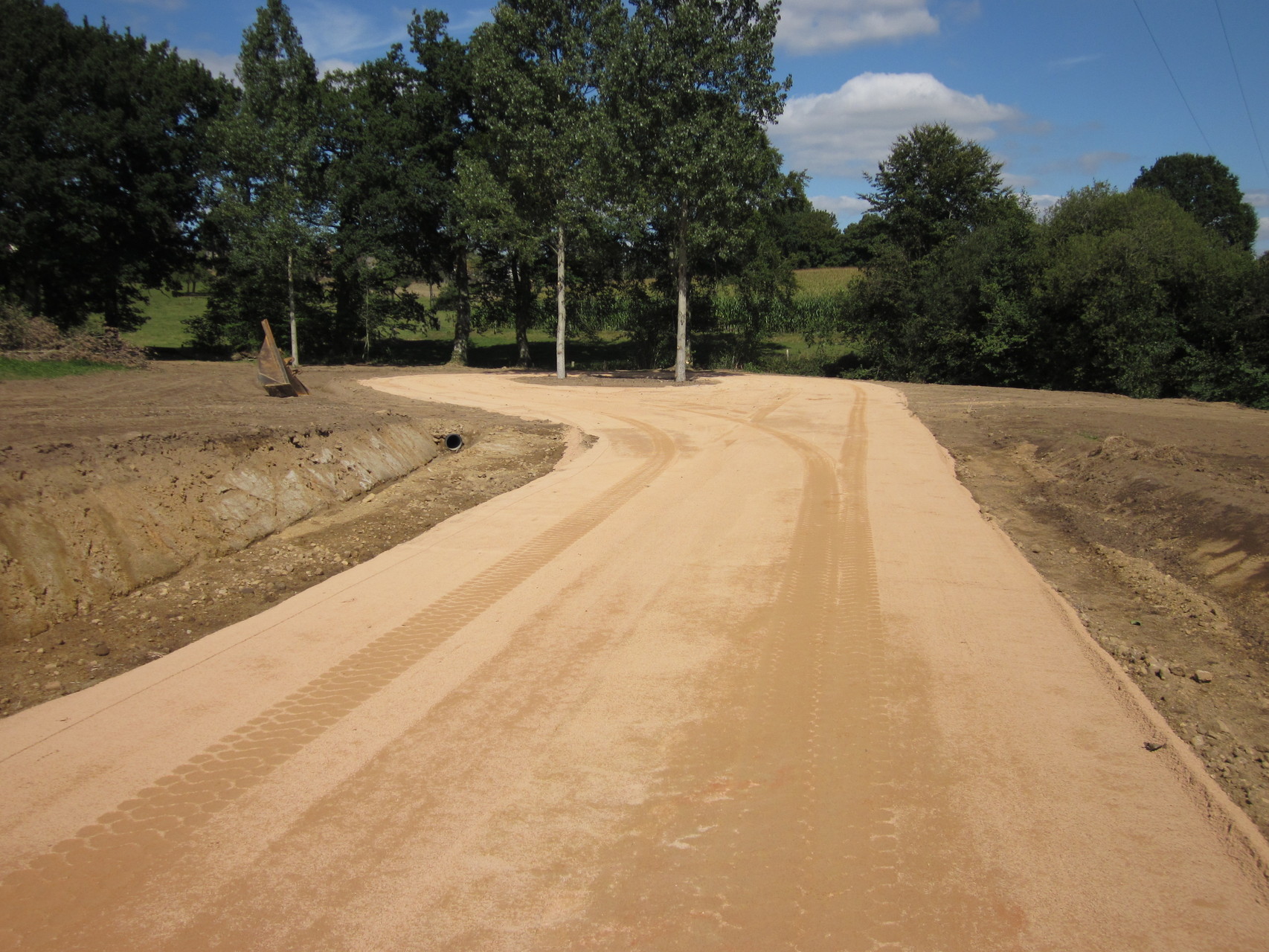 Préparation piste de trot