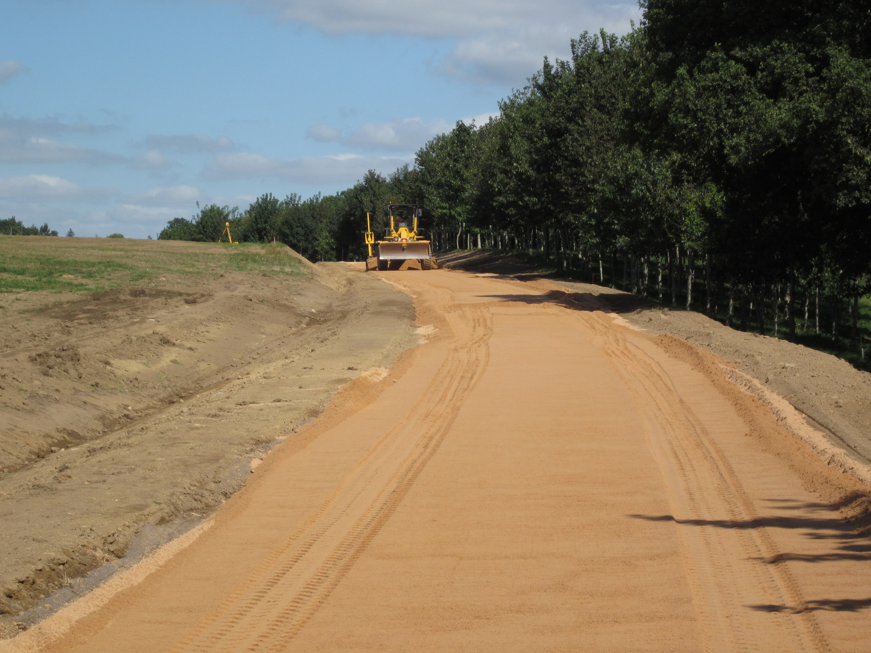 Préparation piste de trot