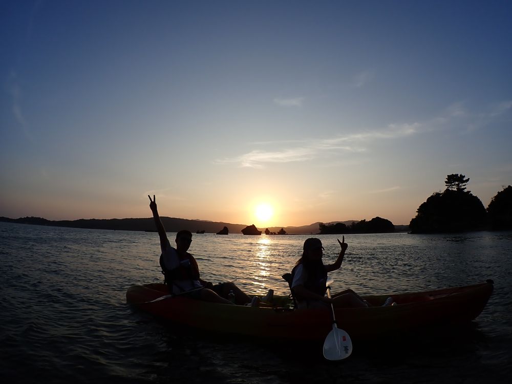4月8日②、春の夕日！
