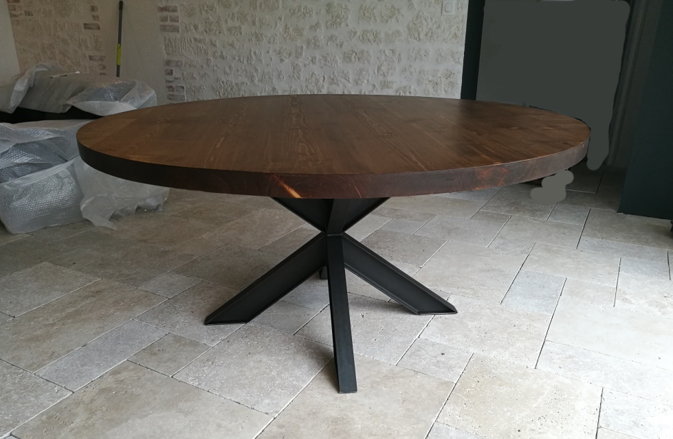 Tables Hautes Metalik Bois Meubles Industriel Dans La Region
