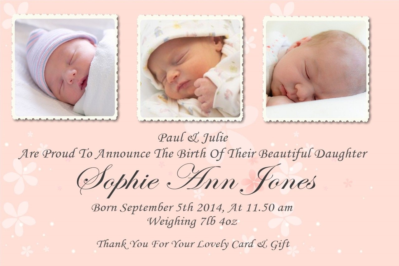 baby announcement photo cards