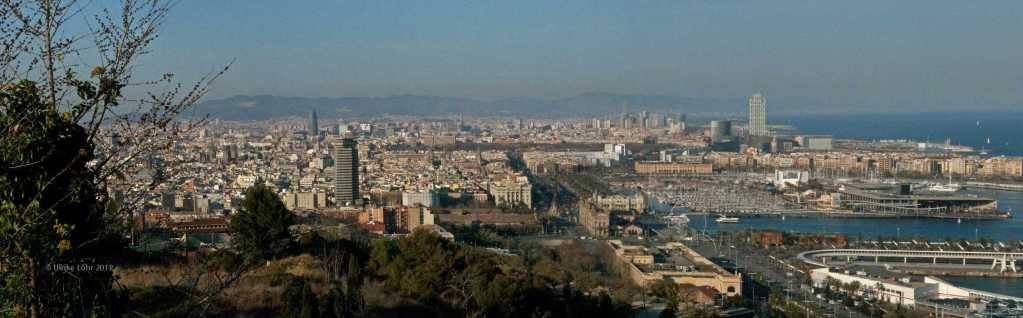 Blick auf Barcelona vom Montjuic