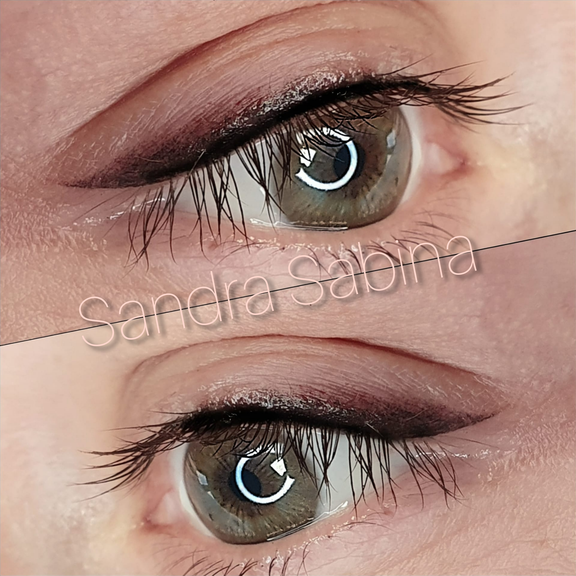 Photos maquillage permanent eye liner Toulouse Sandra SABINA
