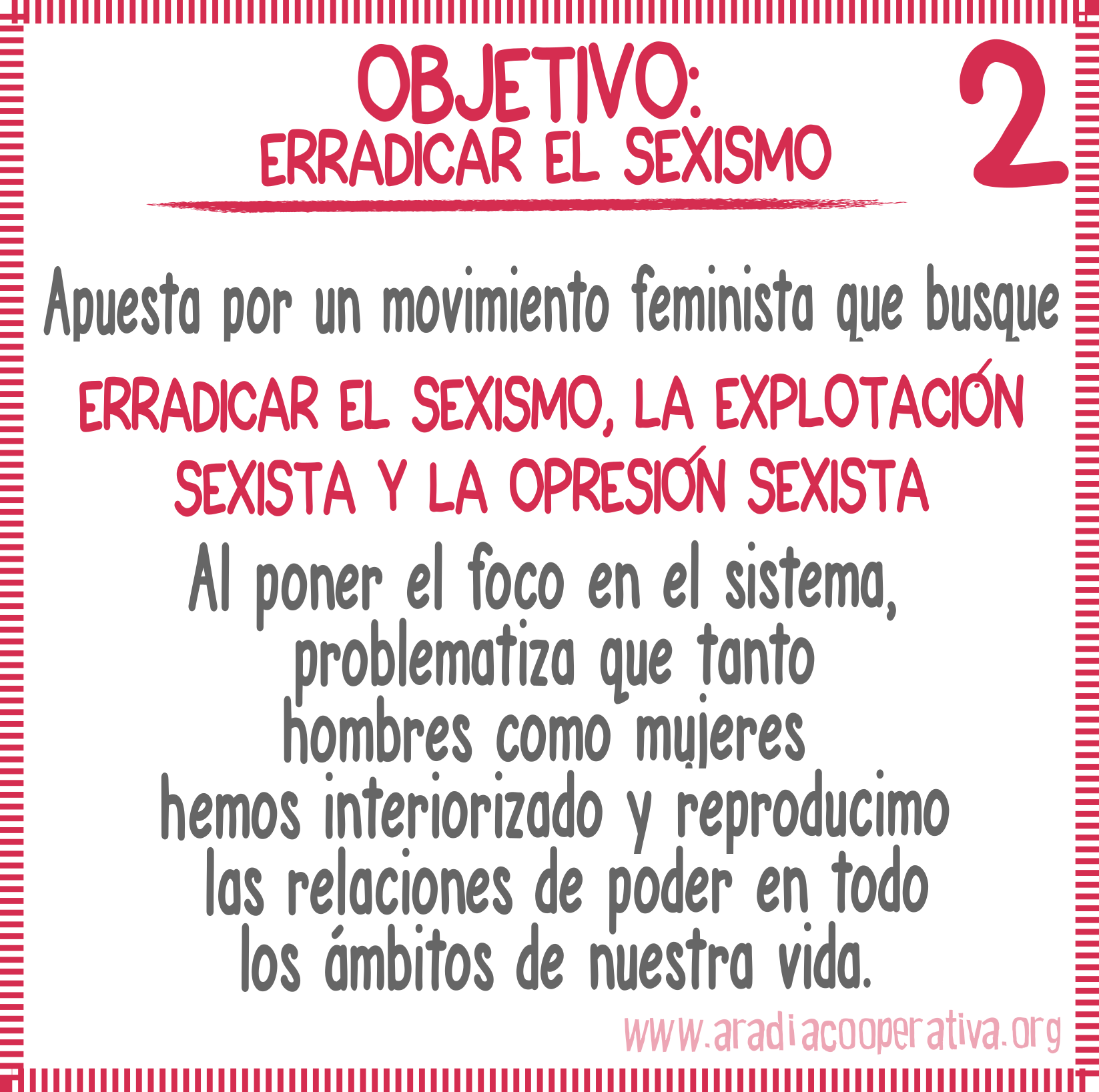 2. Objetivo: erradicar el sexismo