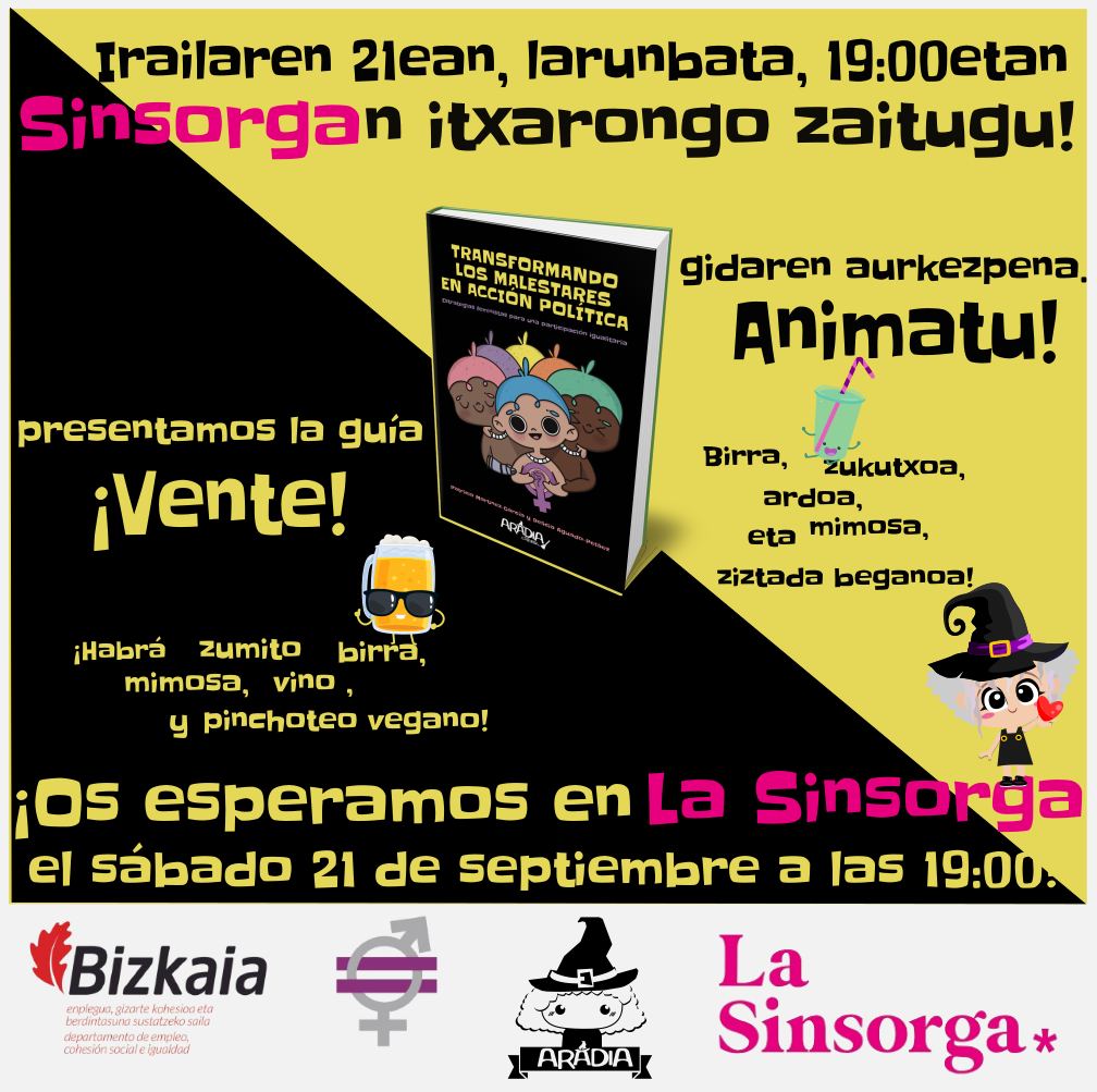 El sábado 21 ¡vente a La Sinsorga!