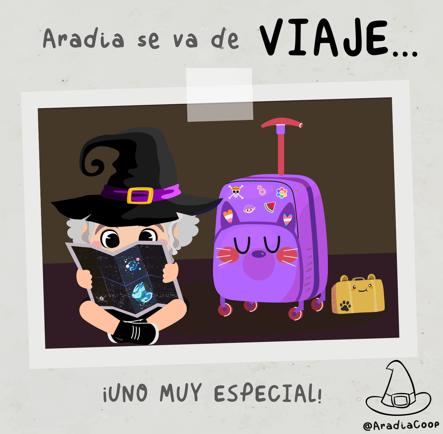 Aradia se va de viaje... ¡uno muy especial!