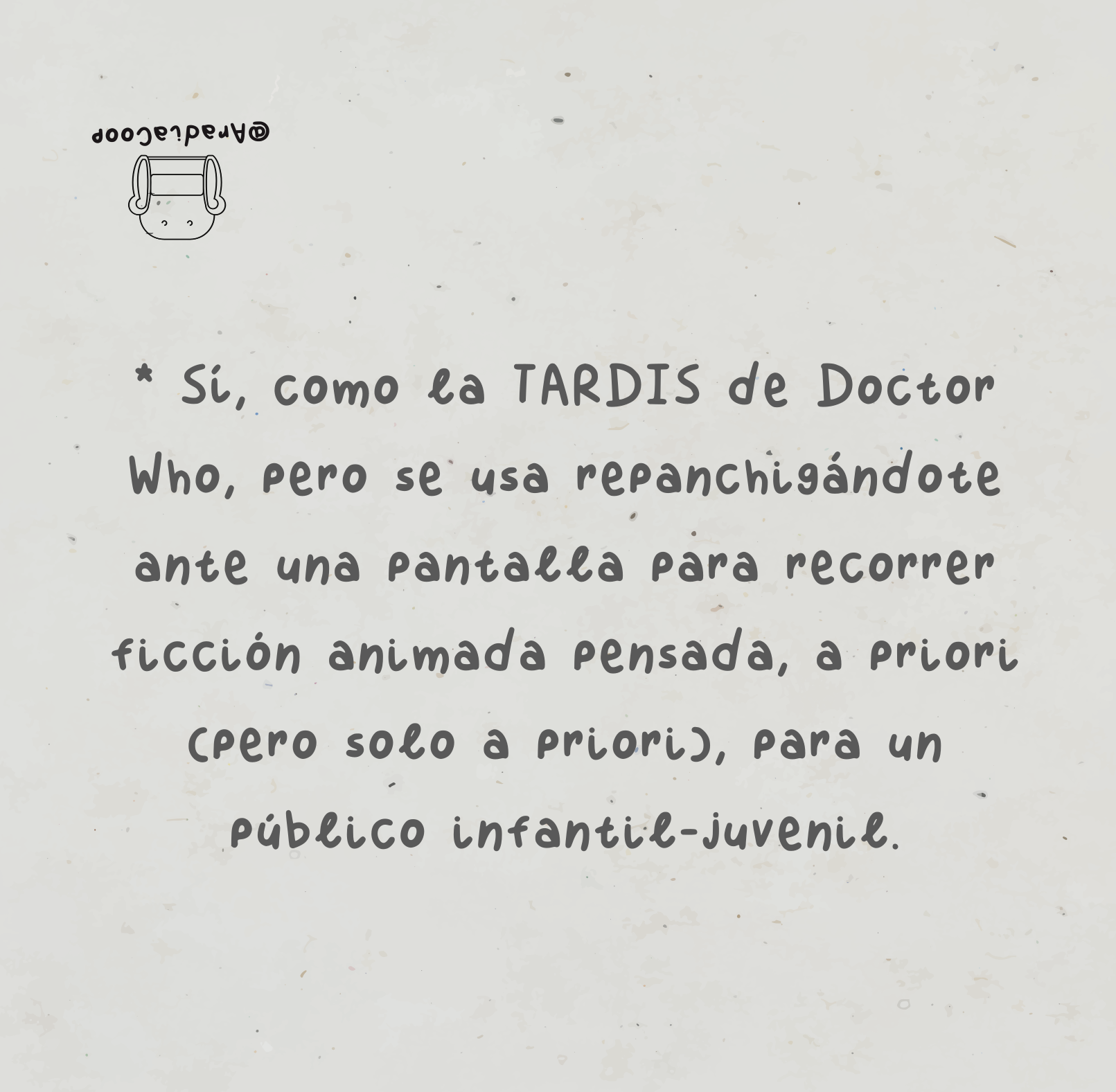 Más texto escrito a mano