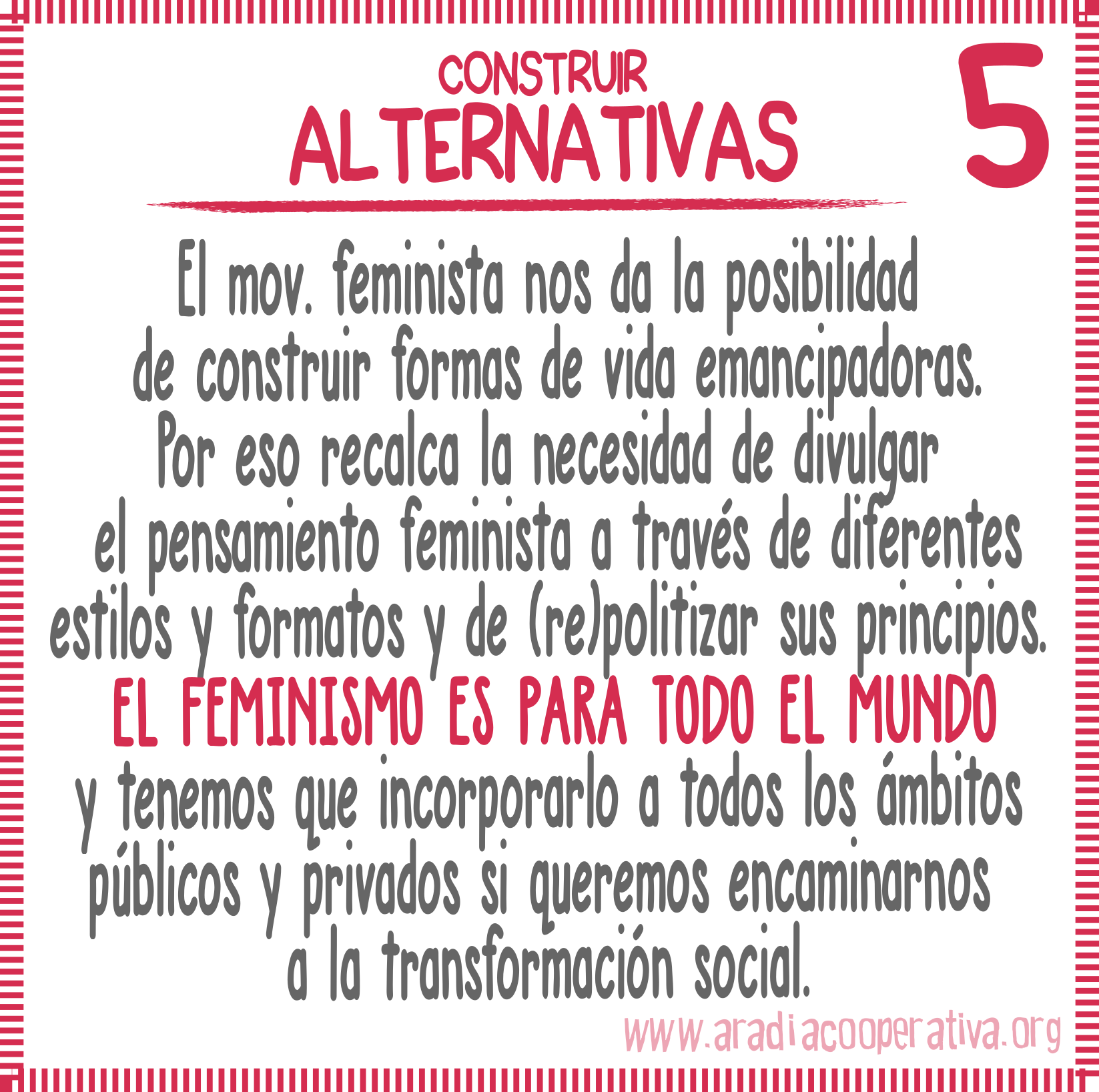 5. Construir alternativas