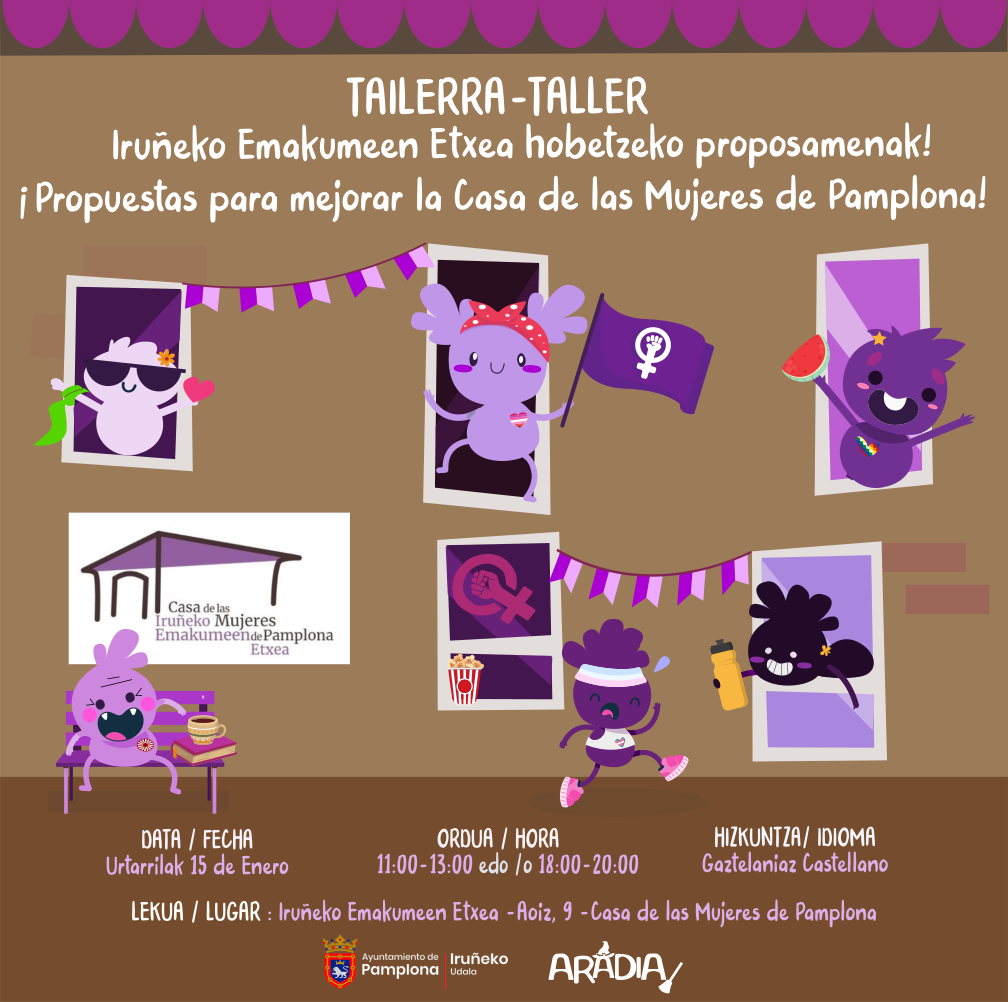 Taller: ¡Propuestas para mejorar la Casa de las Mujeres de Pamplona!