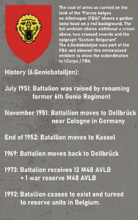 History Forces belges en Allemagne 6. Geniebatailjon