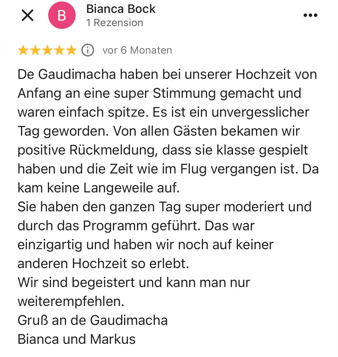 Bewertungen De Gaudimacha