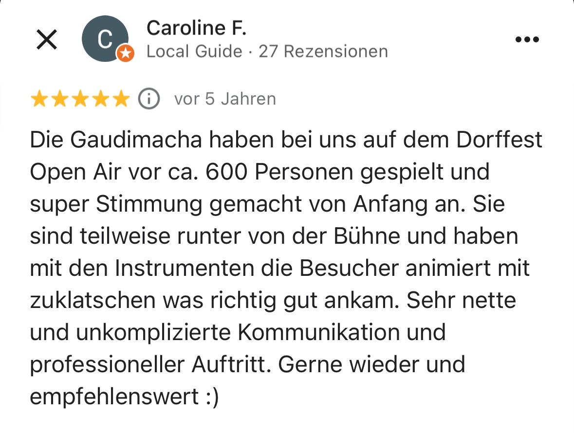 Bewertungen De Gaudimacha