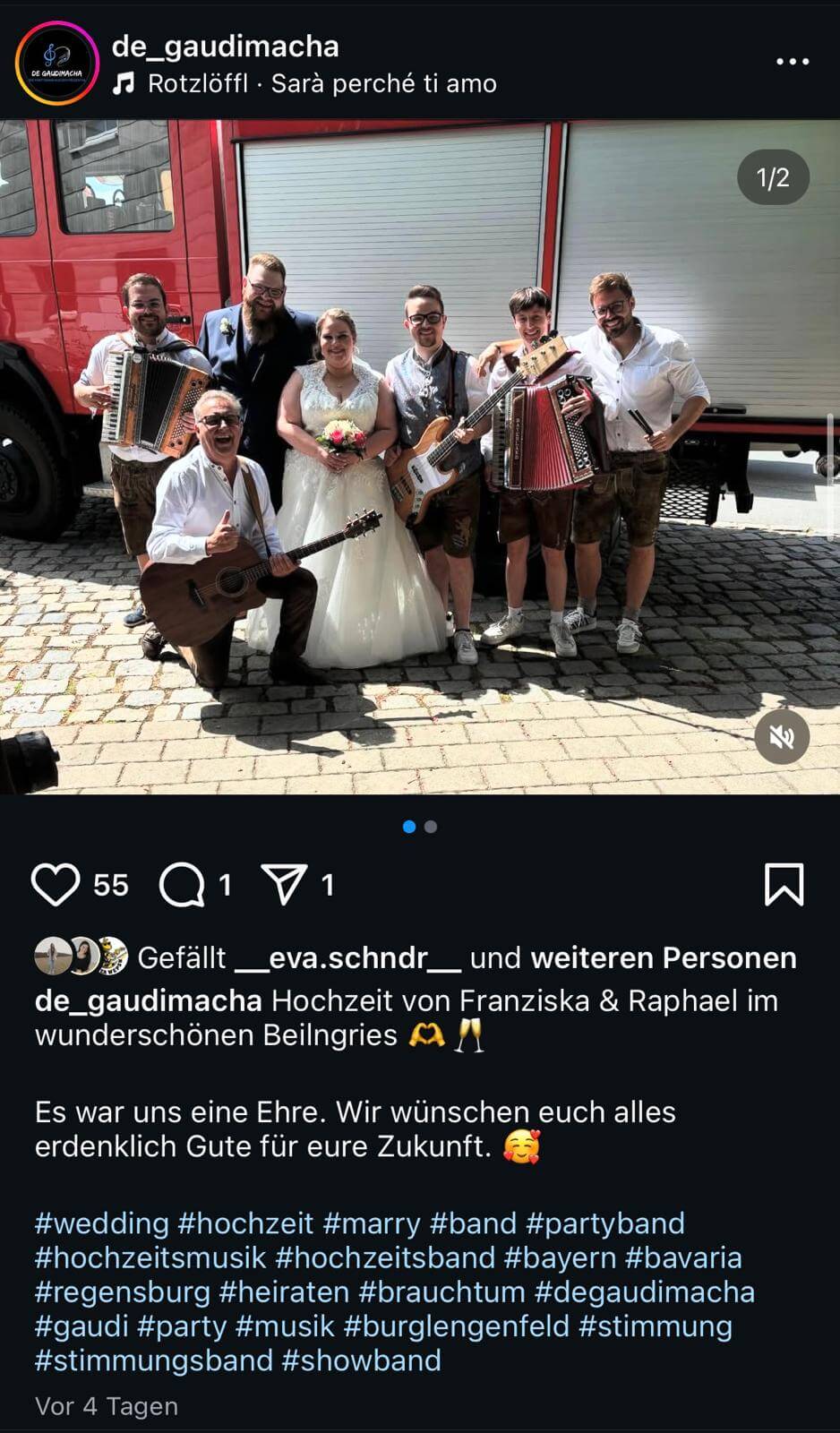 Hochzeit von Franziska und Raphael in Beilngries