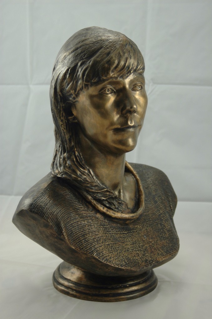 3D bust in bronze