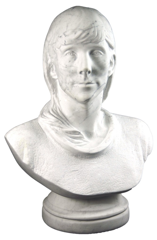 3D bust in marble