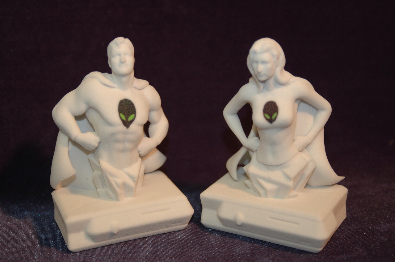 Busts from an Alienware 3D Scan Event