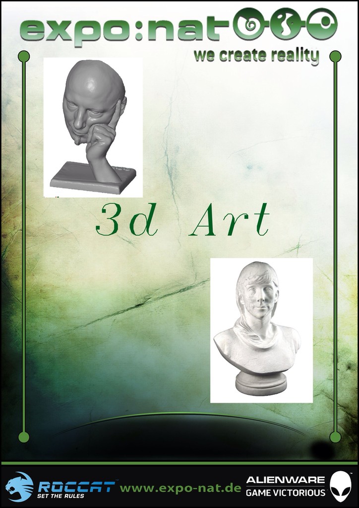 3D Art digitale Bildhauer Kunst