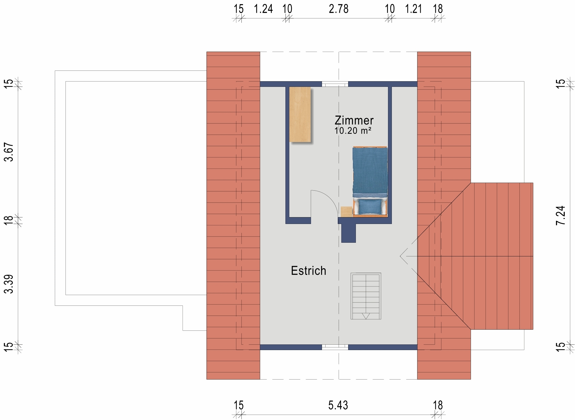Grundriss Dachgeschoss