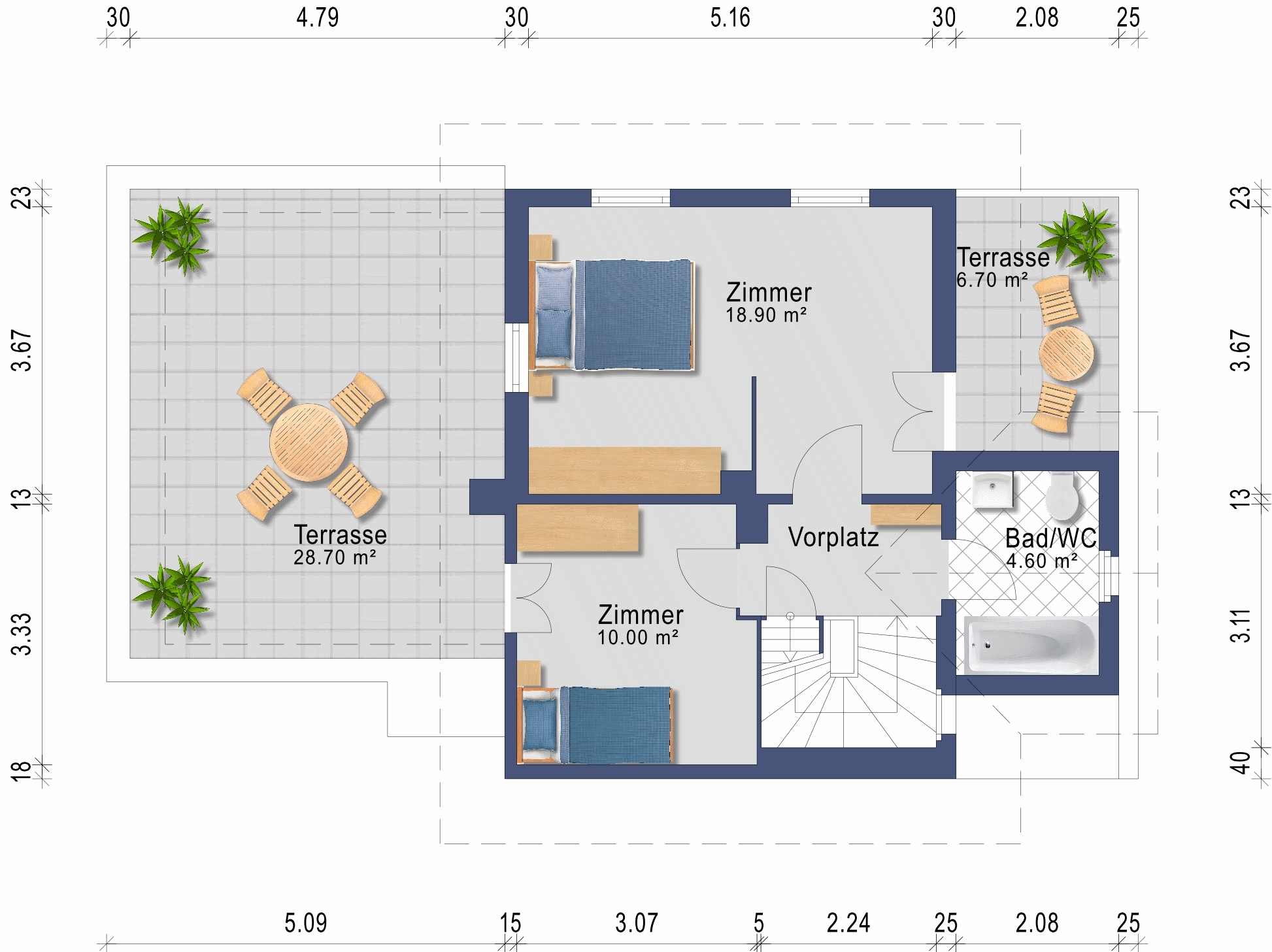 Grundriss Obergeschoss