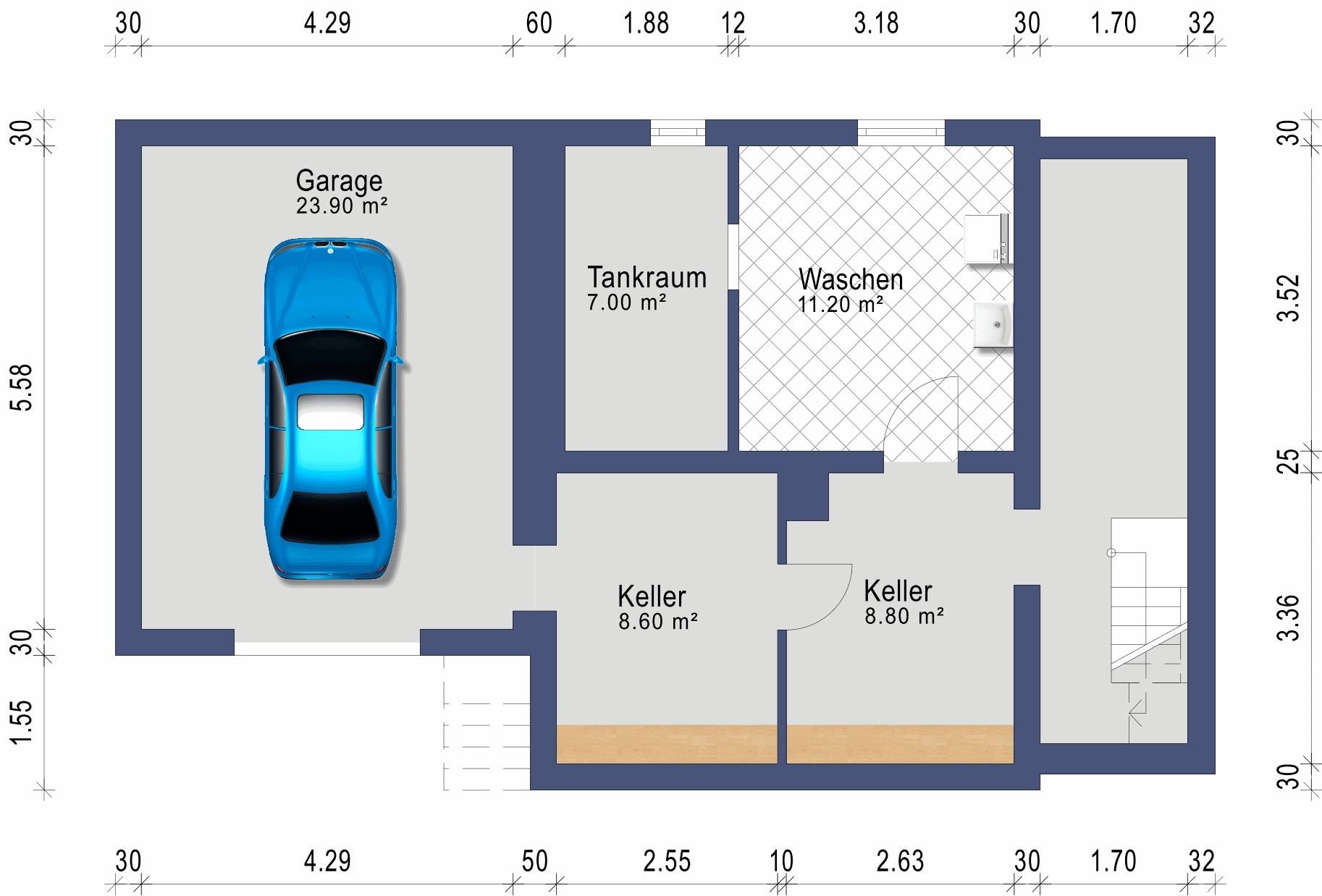 Grundriss Untergeschoss