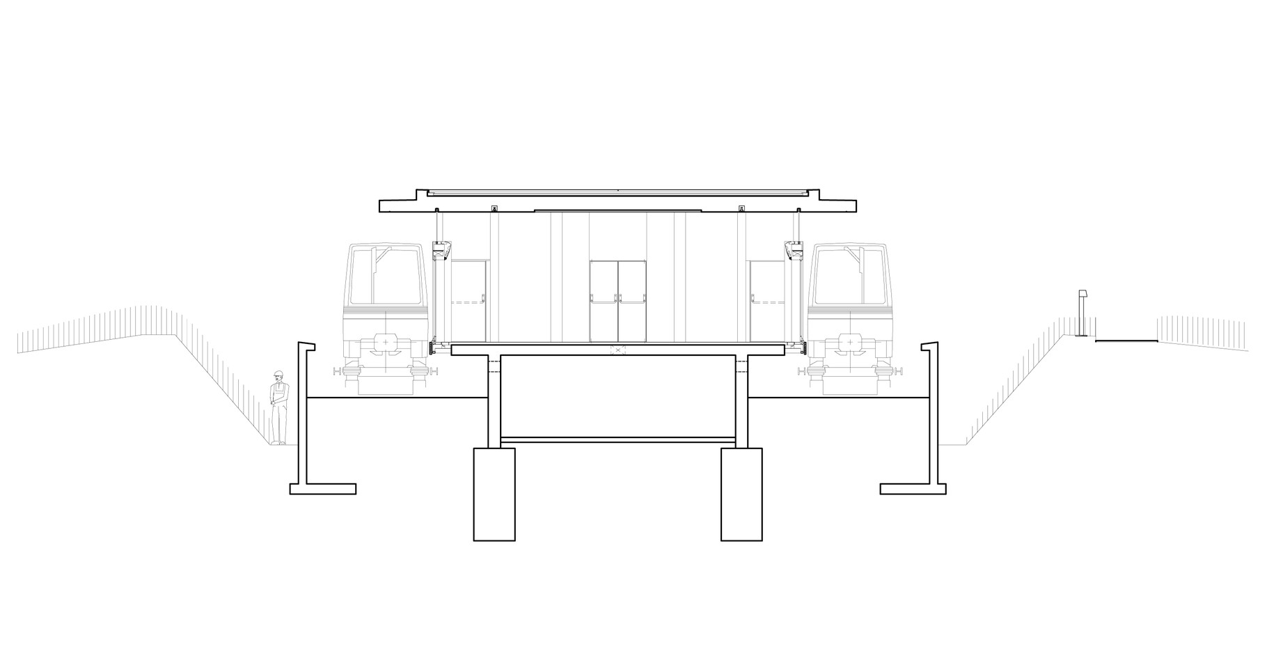 Coupe station Terminal 1