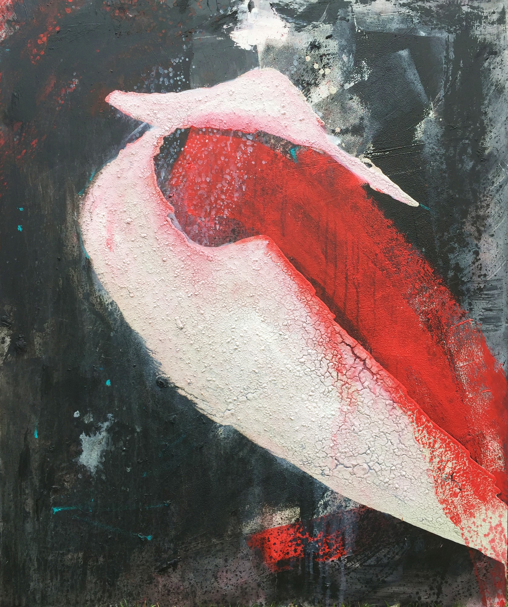 Verschmelzung, Acryl auf Leinwand, 120x100cm