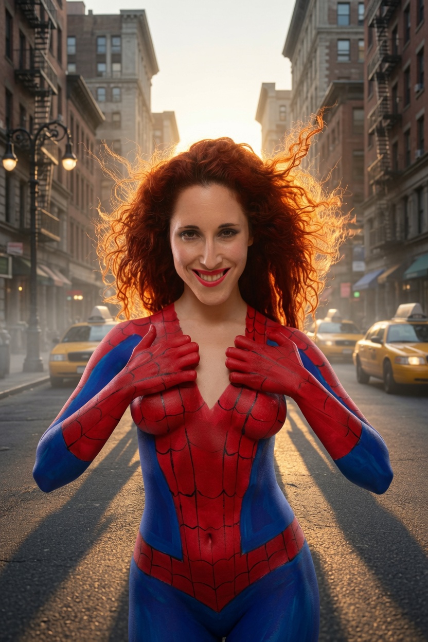 bodypaint spidergirl, spidergirl, bodypaint madrid