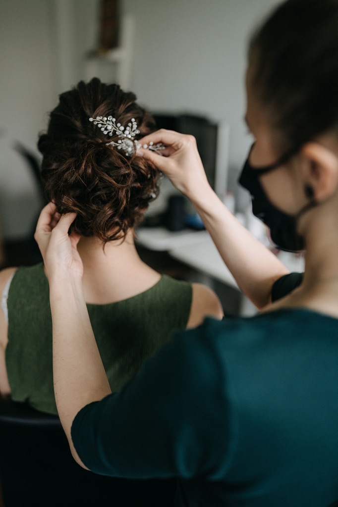 Braut 2021 Kerstin, Haarstyling & Make-Up, Fotos Dennis Nutz