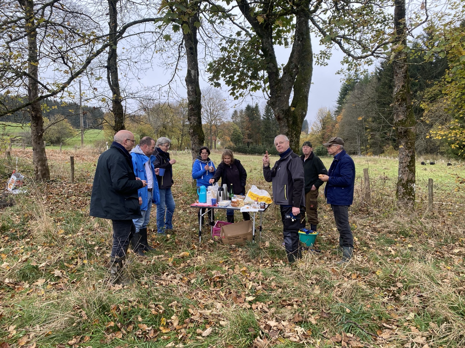 sich über die getane Arbeit zu freuen
