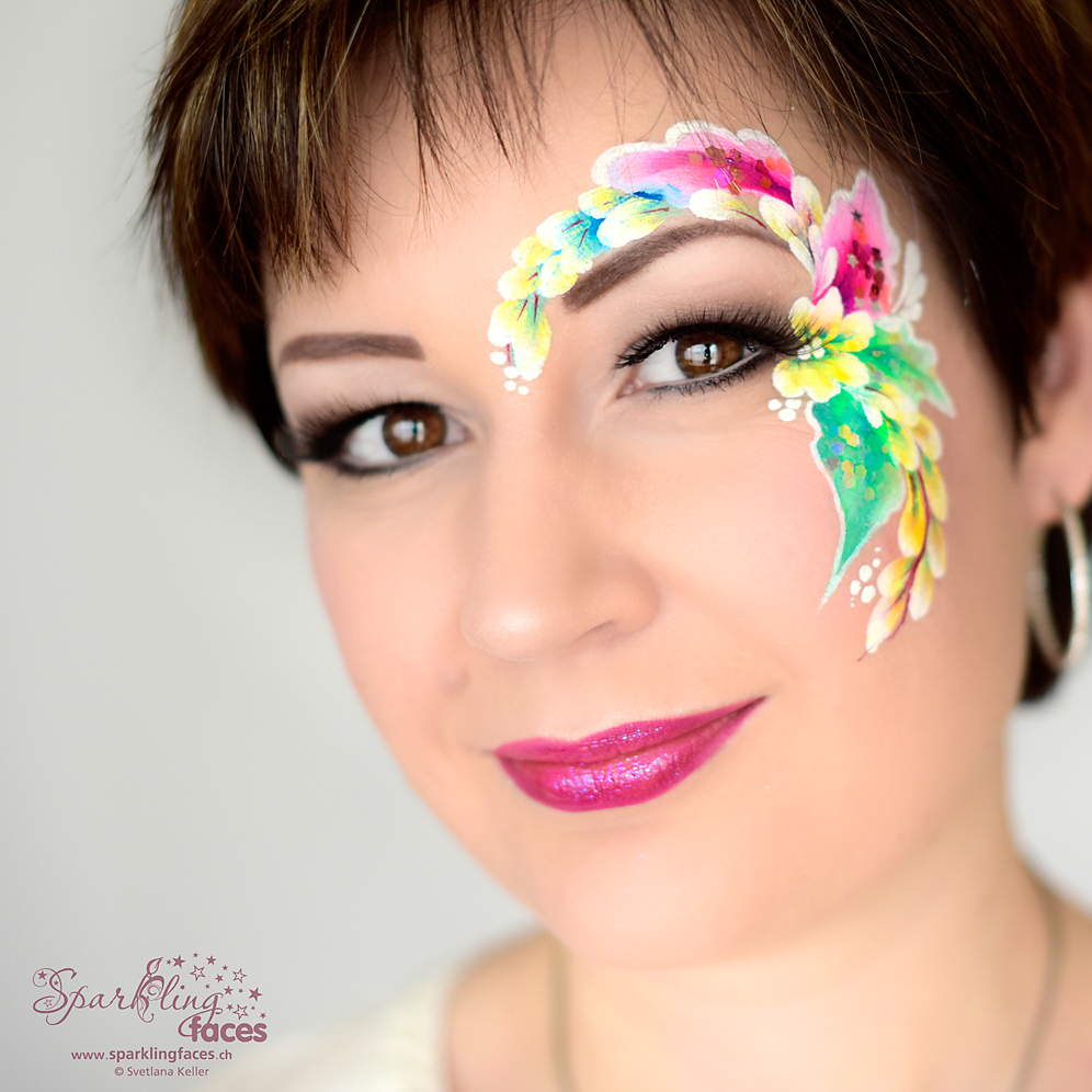 eulenspiegel face paint Sparkling Faces. Fotografie