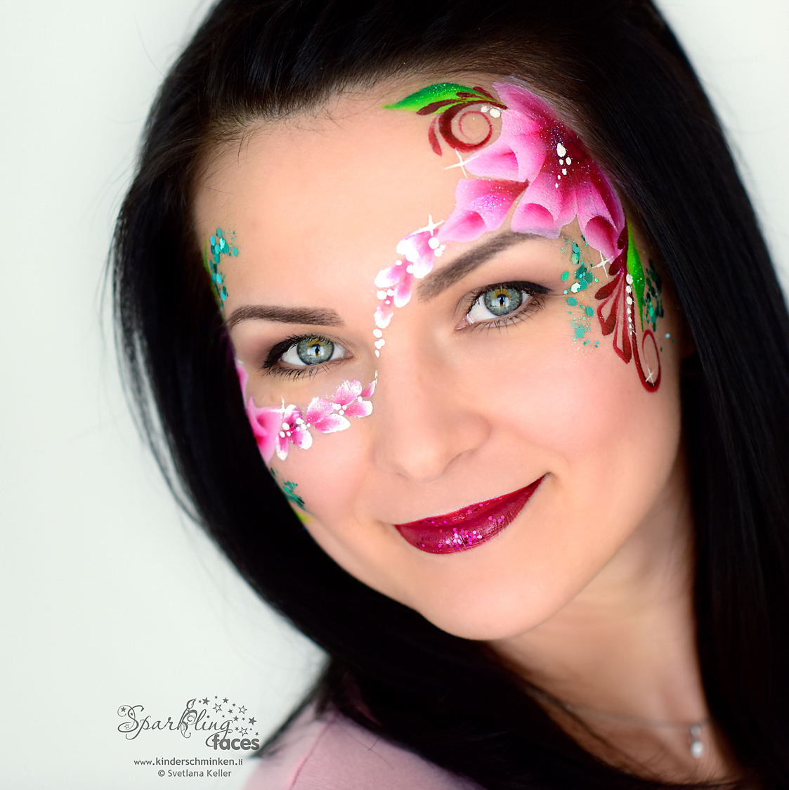 eulenspiegel face paint Sparkling Faces. Fotografie