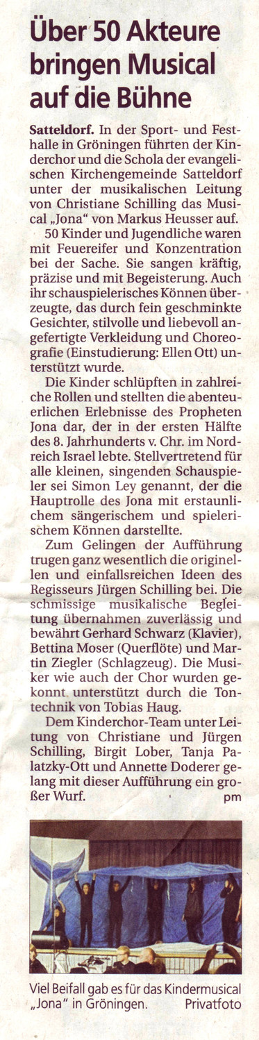 Hohenloher Tagblatt, 2. Nov. 2012, S.12 (Wiedergabe mit freundlicher Genehmigung)