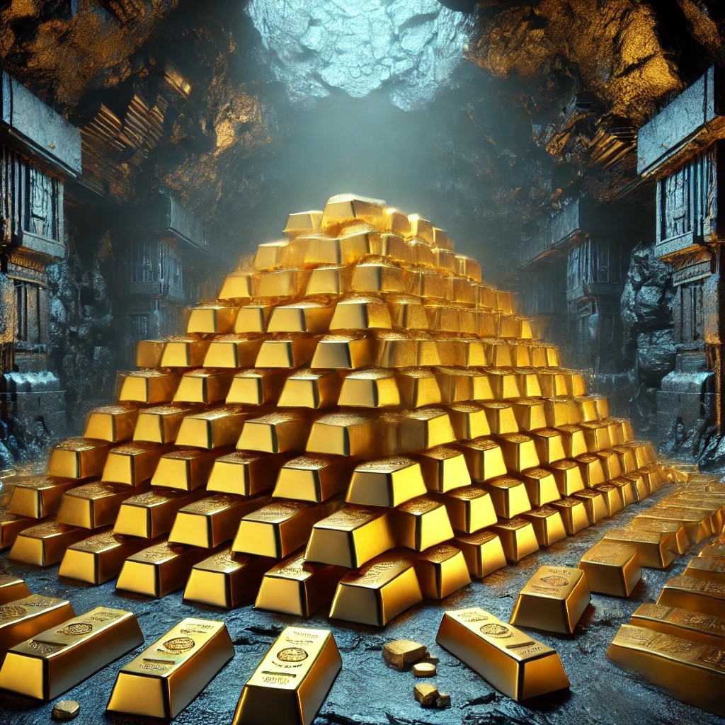 Gold ingots swiss