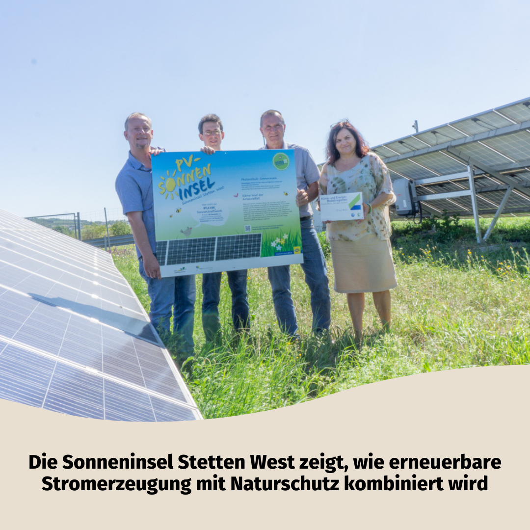 Sonnenstrom und Naturschutz in Stetten West