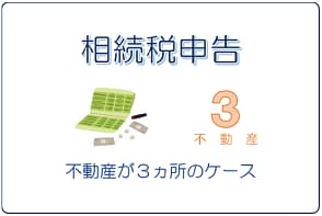 不動産が３ヶ所の相続税申告
