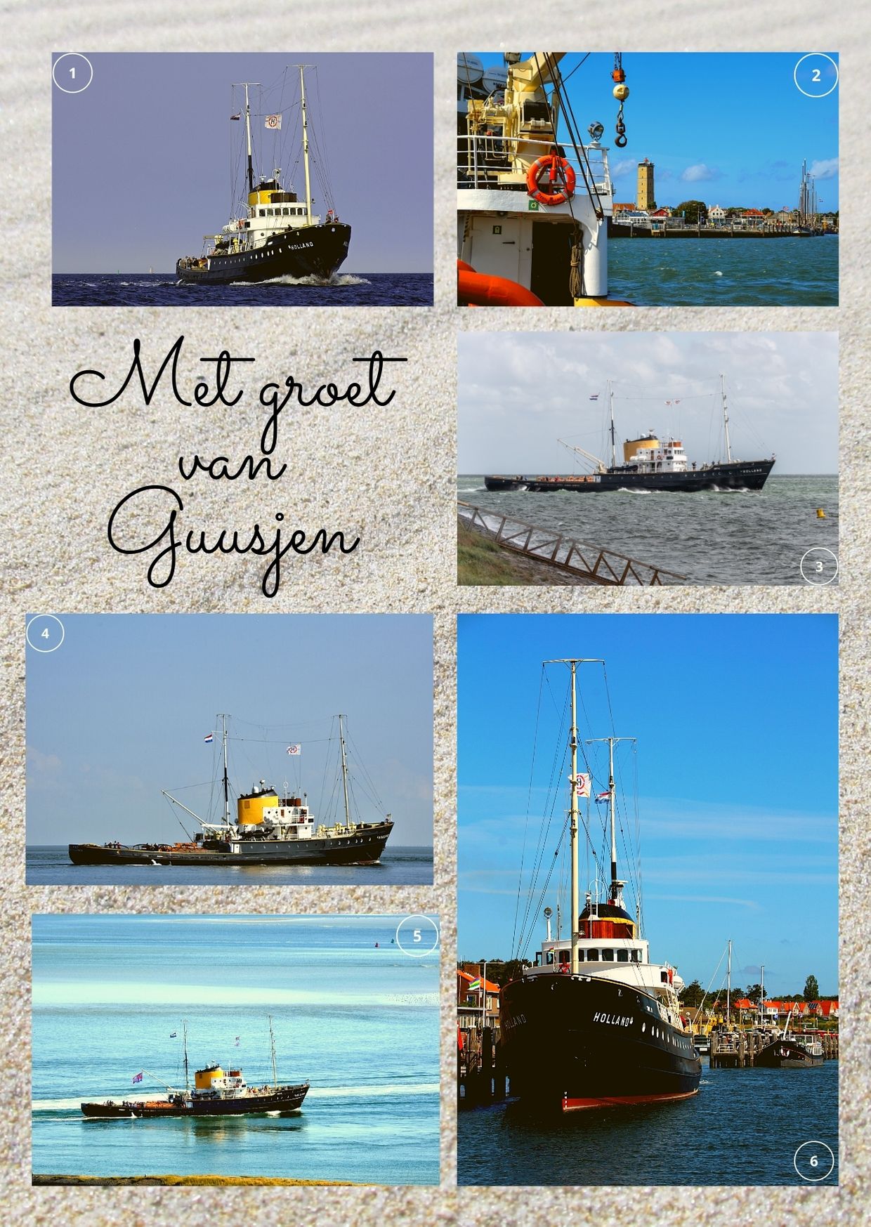 Zeesleepboot Holland - flyer