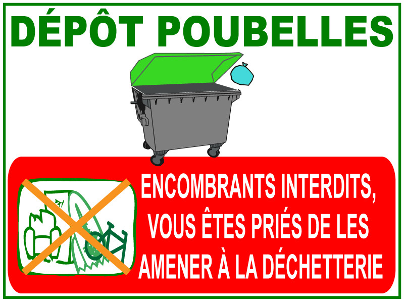 panneau poubelles jr signaletic panneaux campings