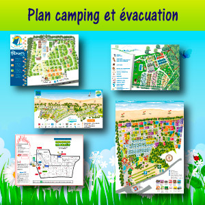 Plan camping et évacuation