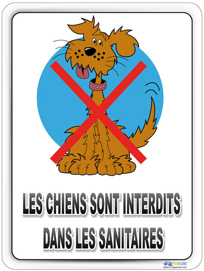 Signalisation chien interdit - Direct Signalétique